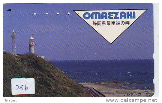 Telefonkarte Japan LEUCHTTURM (256) Télécarte Japon PHARE * VUURTOREN LIGHTHOUSE LEUCHTTURM FARO FAROL Phonecard - Lighthouses