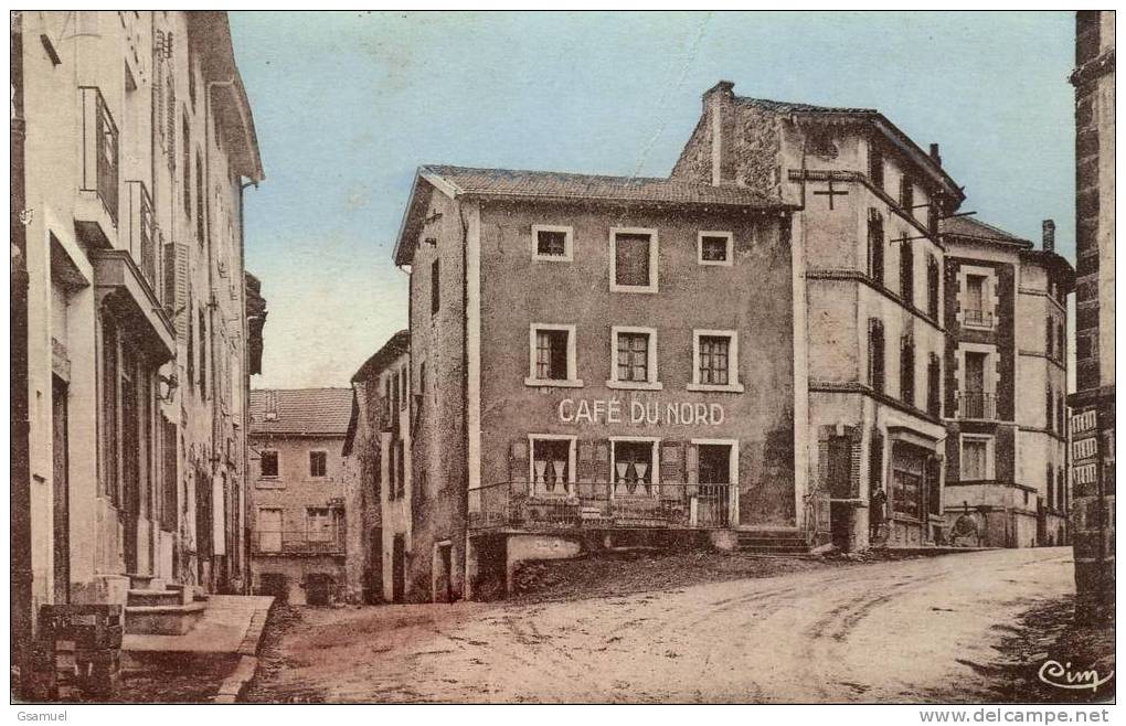 Loudes. _ Borue. Place De La Mairie Et Café Du Nord. Edit Cim. - Loudes