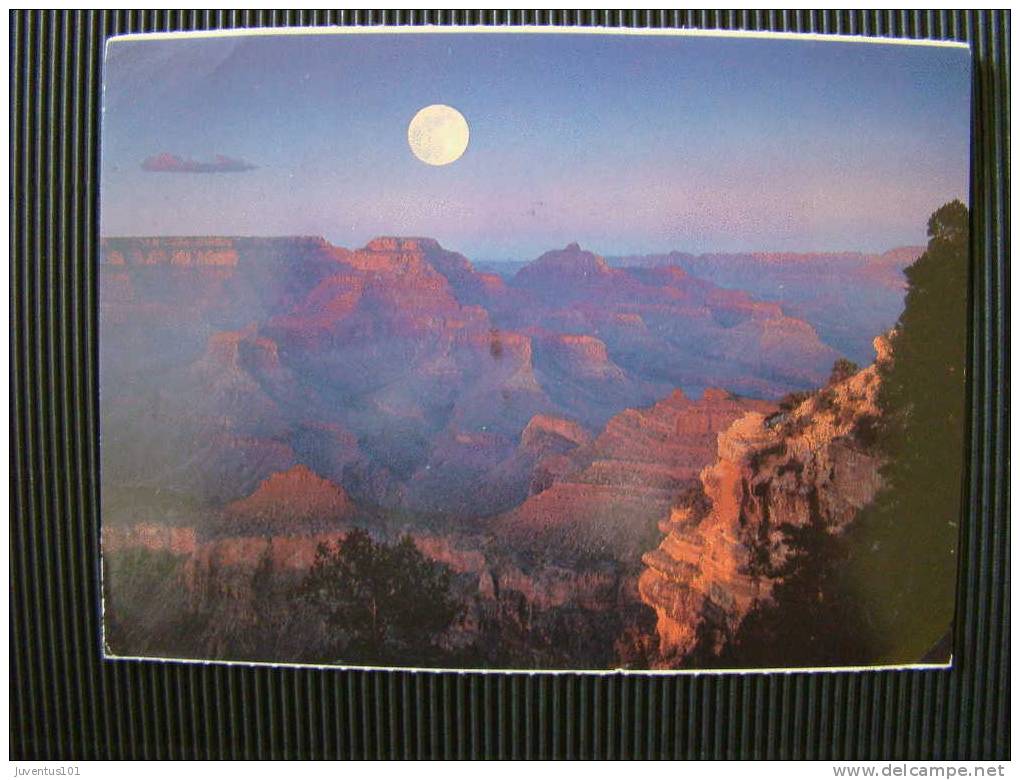 CPSM ETATS UNIS-Moonrise Over The Grand Canyon,Arizona - Gran Cañon