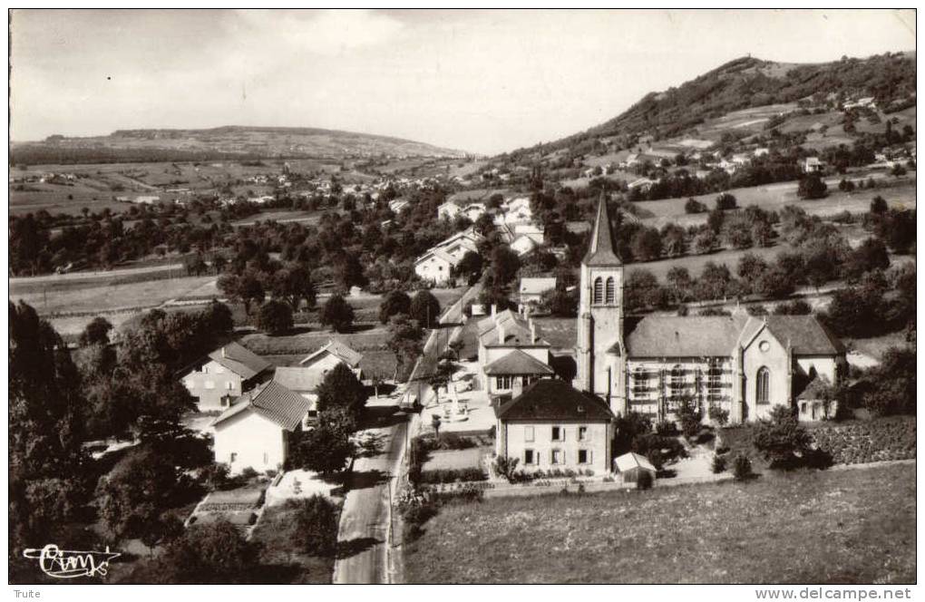 SAINT-CERQUES VUE AERIENNE QUARTIER DE L EGLISE - Saint-Cergues