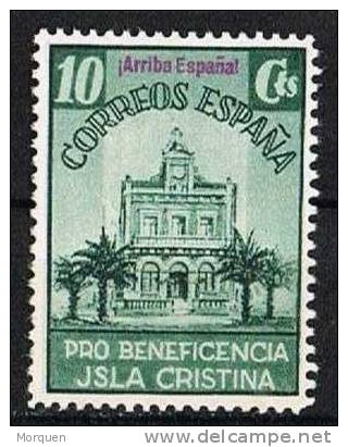 Beneficencia ISLA CRISTINA (Huelva) 10 Cts Guerra Civil - Vignettes De La Guerre Civile