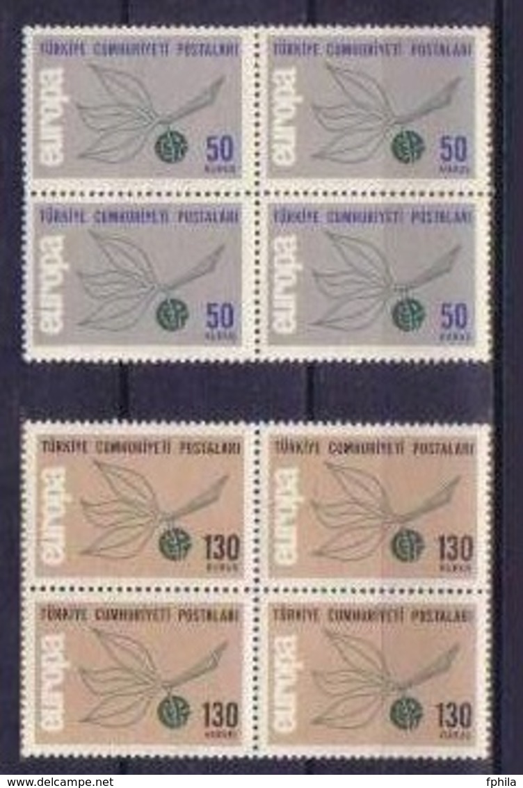 1965 TURKEY EUROPA CEPT BLOCK OF 4 MNH ** - 1965