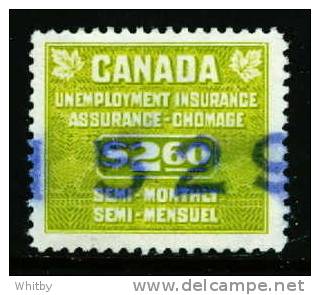 1955 $2.60 Canada Unemployement Issue #FU54 - Fiscale Zegels
