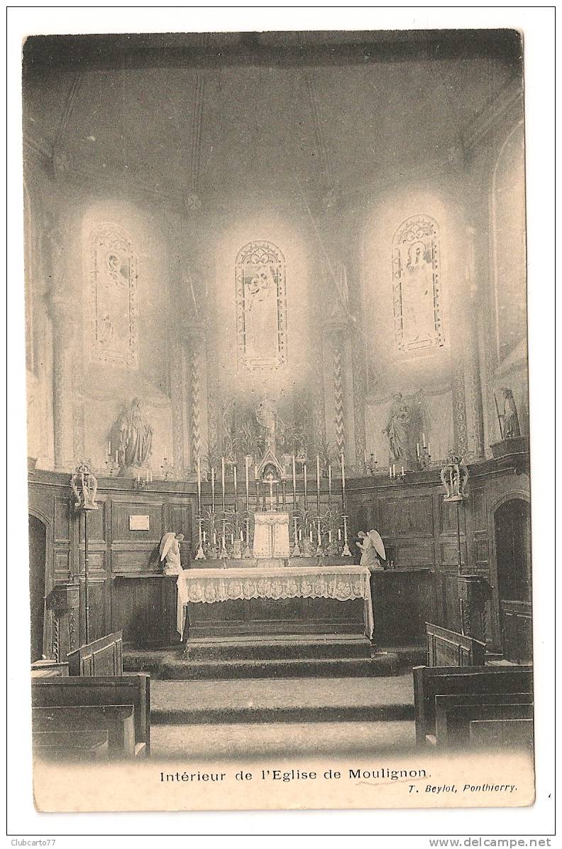 Montlignon (95) : Intérieur De L'église Environ 1910. - Montlignon