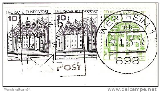 AK 137 6980 Wertheim Am Main Marktplatz Sonnenschirme Coca Cola Cafe -2.1.83-12 698 WERTHEIM 1 Mb Nach Schramberg-Sulgen - Wertheim