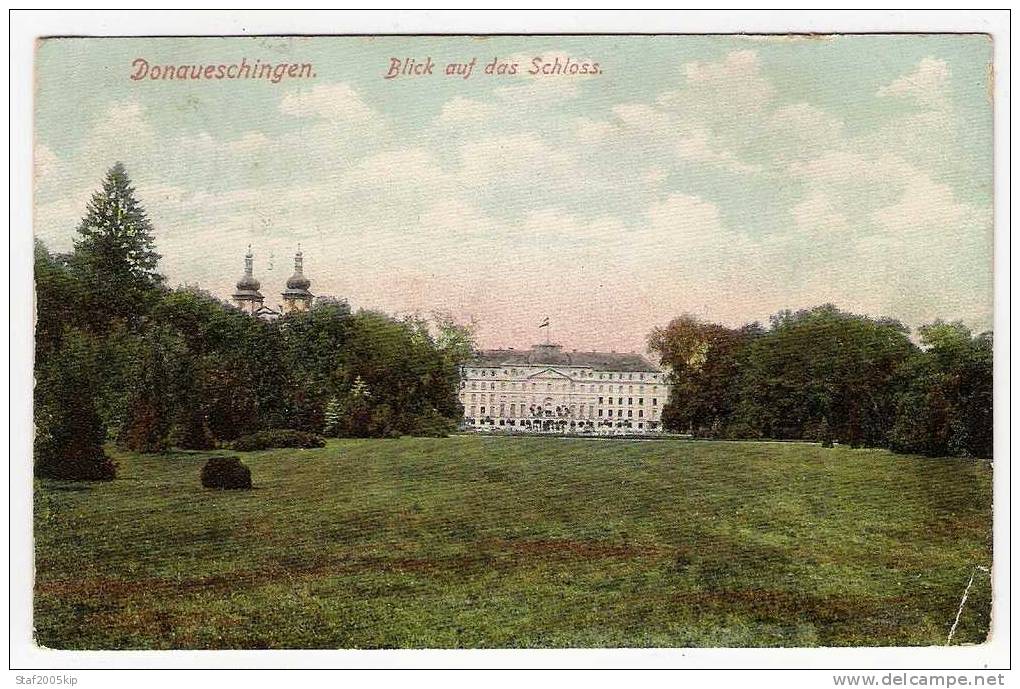 Donaueschingen - Blick Auf Das Schloss. - 1912 - Donaueschingen