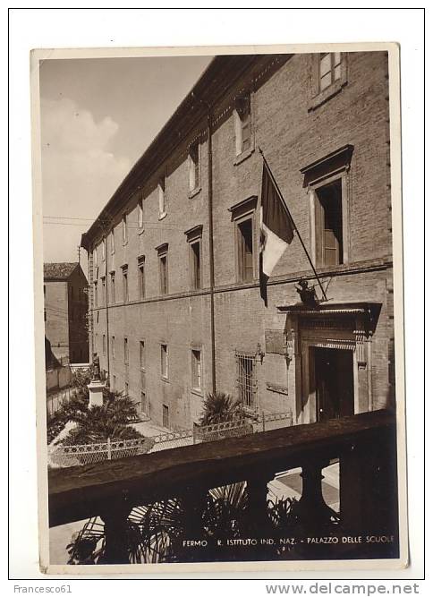 $$$57 Marche FERMO Ascoli Piceno Istituto Industriale Fotografica 1936 Viaggiata - Fermo