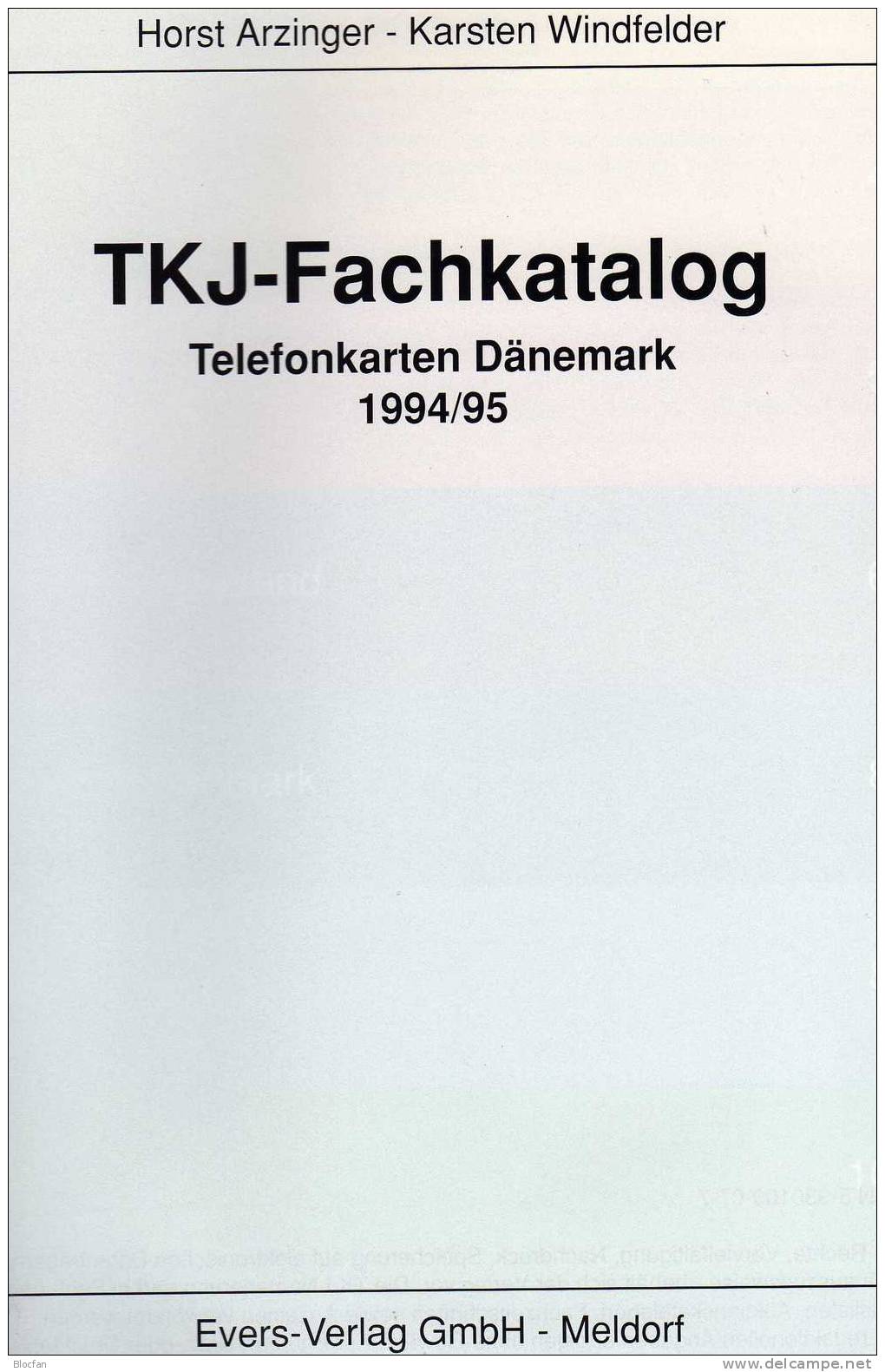 TKJ Telefonkarten Katalog Dänemark 1994 Mit Briefmarkenmotiv Antiquarisch 15€ - Motivkataloge