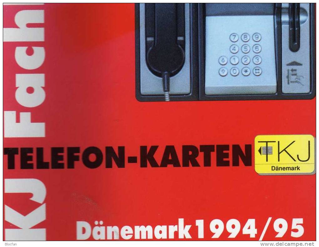 TKJ Telefonkarten Katalog Dänemark 1994 Mit Briefmarkenmotiv Antiquarisch 15€ - Motivkataloge