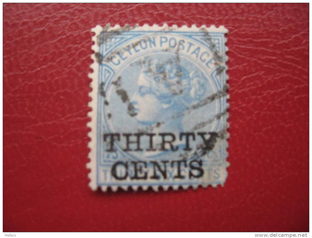 CEYLAN Colonies Brit - 1885 - YT N°87 - Wmk "CC" Perf 14 - Ceylon (...-1947)