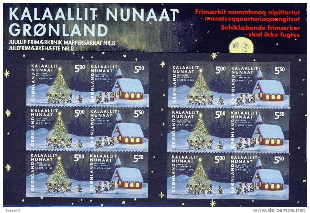 #Greenland 2003. Christmas. Sheetlets From Booklet. Michel 405-06. MNH(**) - Blocks & Kleinbögen