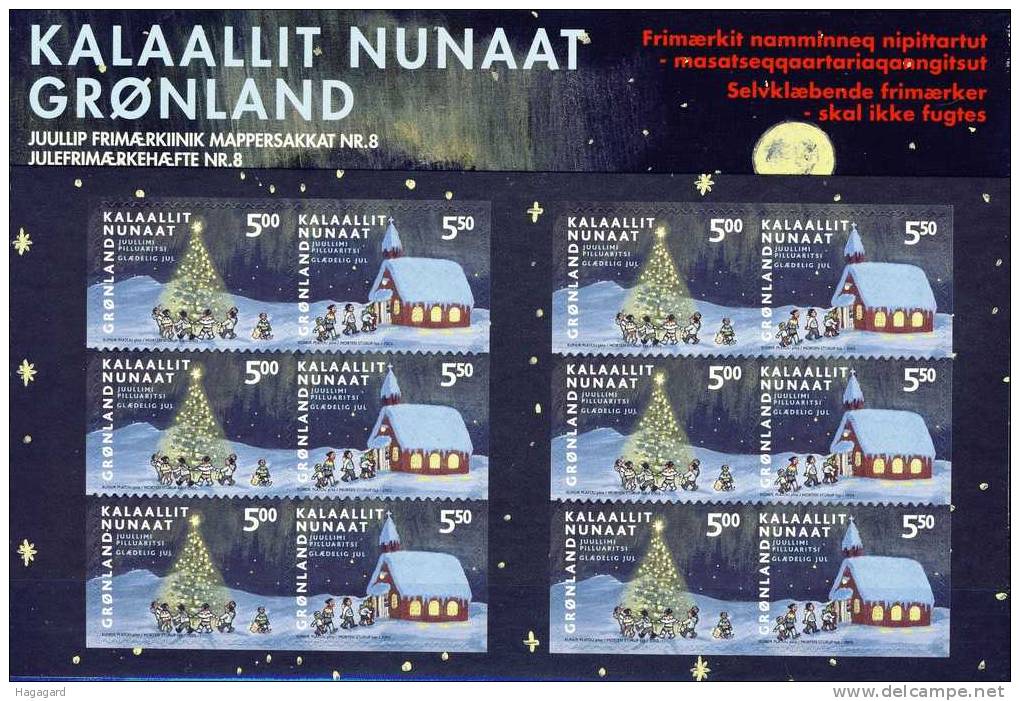 #Greenland 2003. Christmas. Sheetlets From Booklet. Michel 405-06. MNH(**) - Blokken