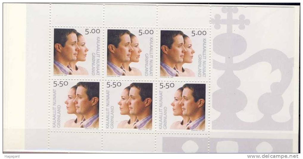 ##Greenland 2004. Royal Wedding. Booklet. Michel MH 14. MNH(**) - Booklets