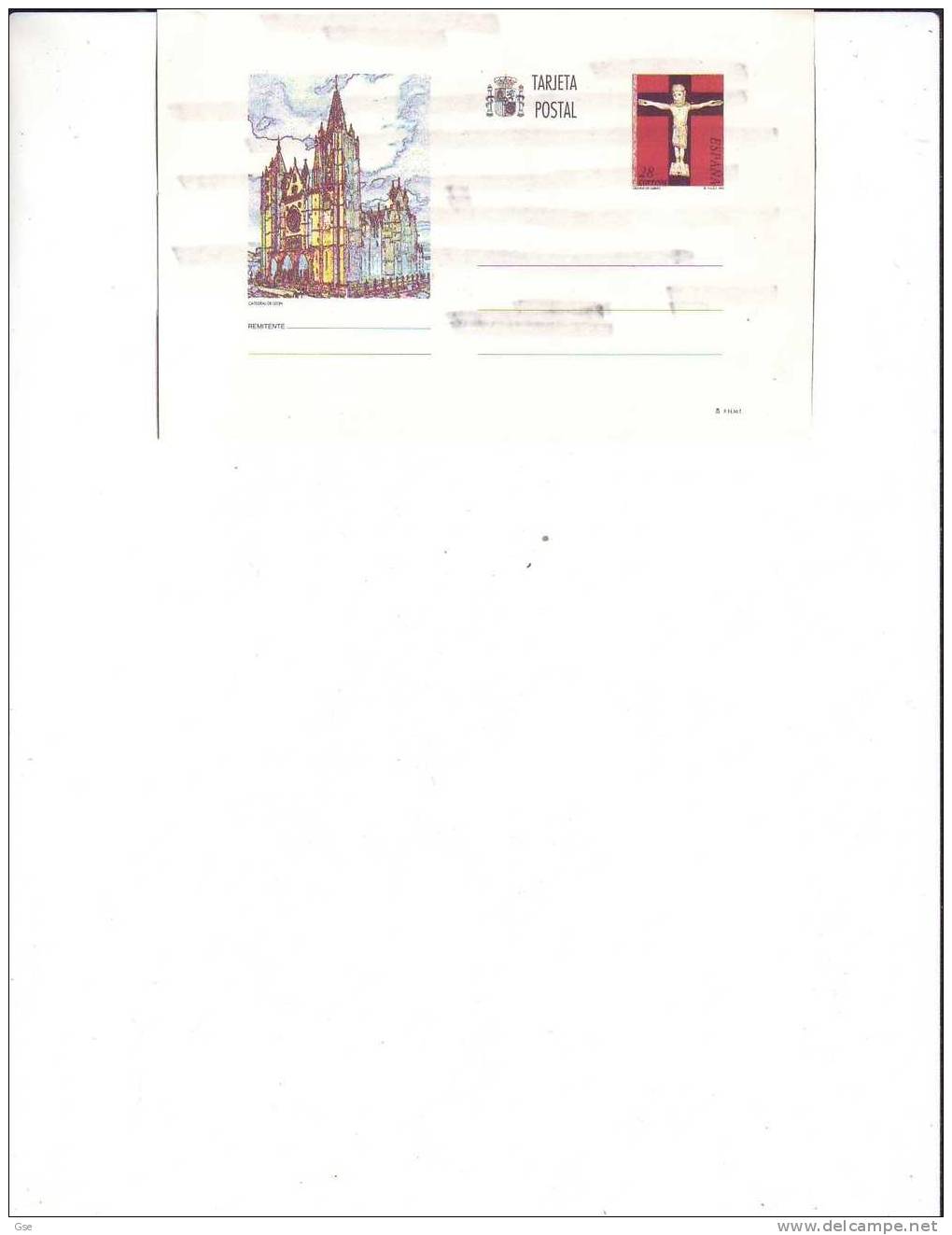 SPAGNA  1993 - Cartolina Postale - Cattedrale Di Leon - Storia Postale