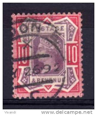 Great Britain - 1890 - 10d Jubilee Issue - Used - Used Stamps