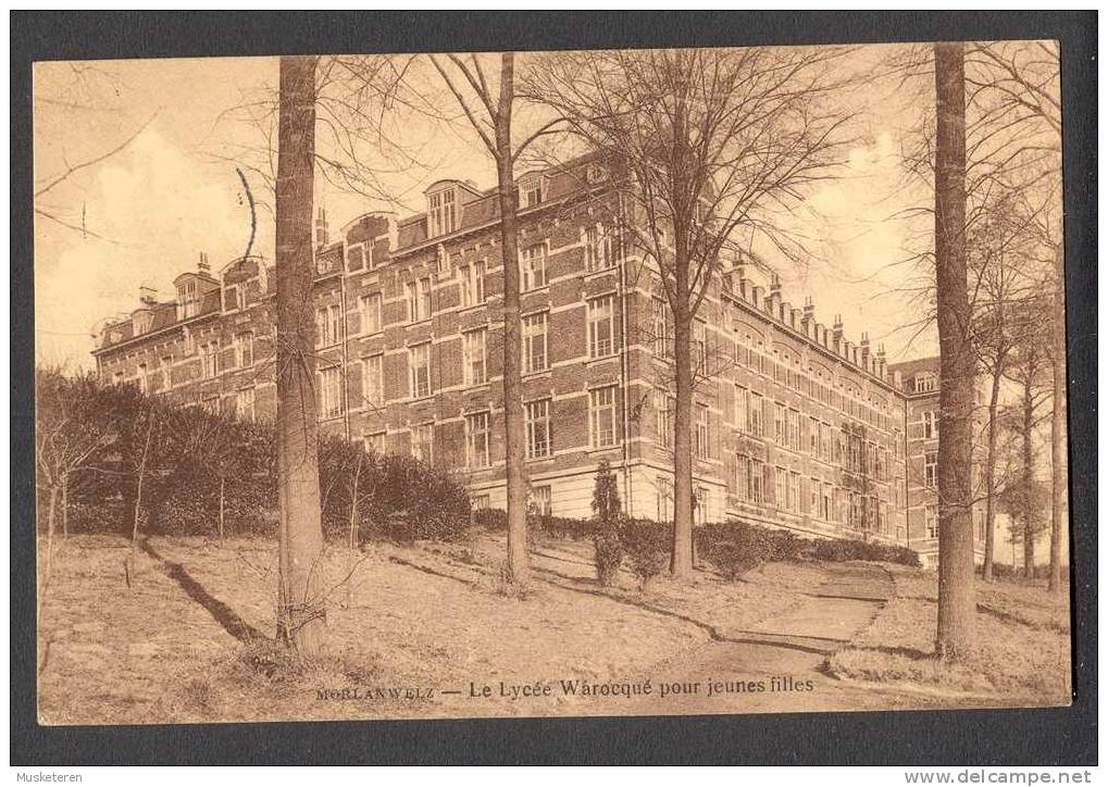 Belgium Hainaut - Morlanwelz - Le Lycée Warocqué Pour Jeunes Filles, Sent To Danzig - Morlanwelz