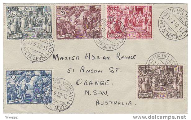 Vatican City-1952 Council Of Chalcedon  Cover Sent To Australia - Used Stamps