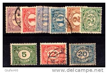 Olanda - CIFRA - Serie Di Sei + Due Valori - Obliterata - Used Stamps