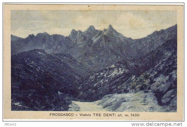 35-Frossasco-Piemonte-Veduta Tre Denti-Nuova-Montagne - Panoramische Zichten, Meerdere Zichten