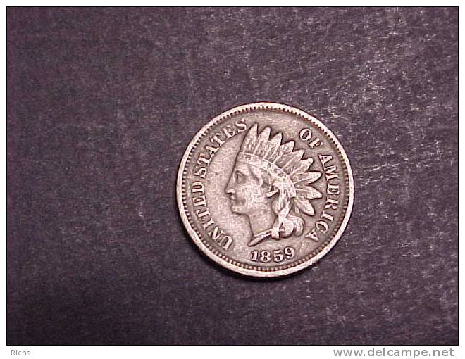 1859 Indian Head Cent - 1859-1909: Indian Head