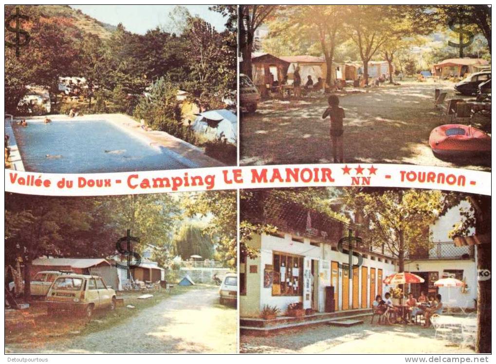 TOURNON Ardèche 07 : Camping Caravaning LE MANOIR ***NN En Bordure Du Doux ( Renault 5 R5 ) - Tournon