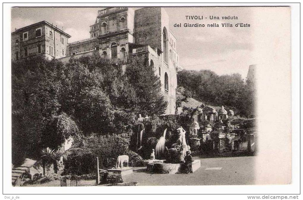 Italy - Tivoli - Una Veduta Del Giardino Nella Villa D`Este - Tivoli