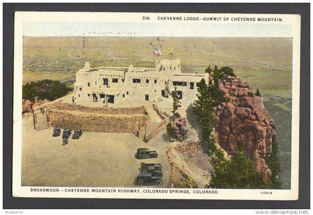 United States CO - Colorado Springs Cheyenne Lodge 1929 - Broadmoor - Cheyenne Mountain Highway - Colorado Springs