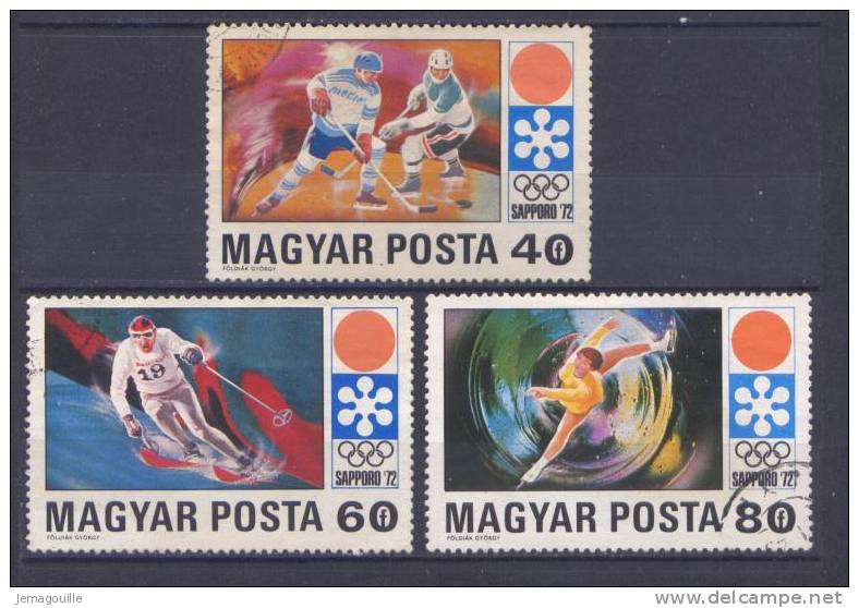 MAGYAR POSTA - SAPPORO 72 - Lot De 3 Timbres * - Hiver 1972: Sapporo