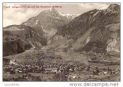 7437. LUNGERN (757 M) UND DAS WYLERHORN (2006 M). - Lungern