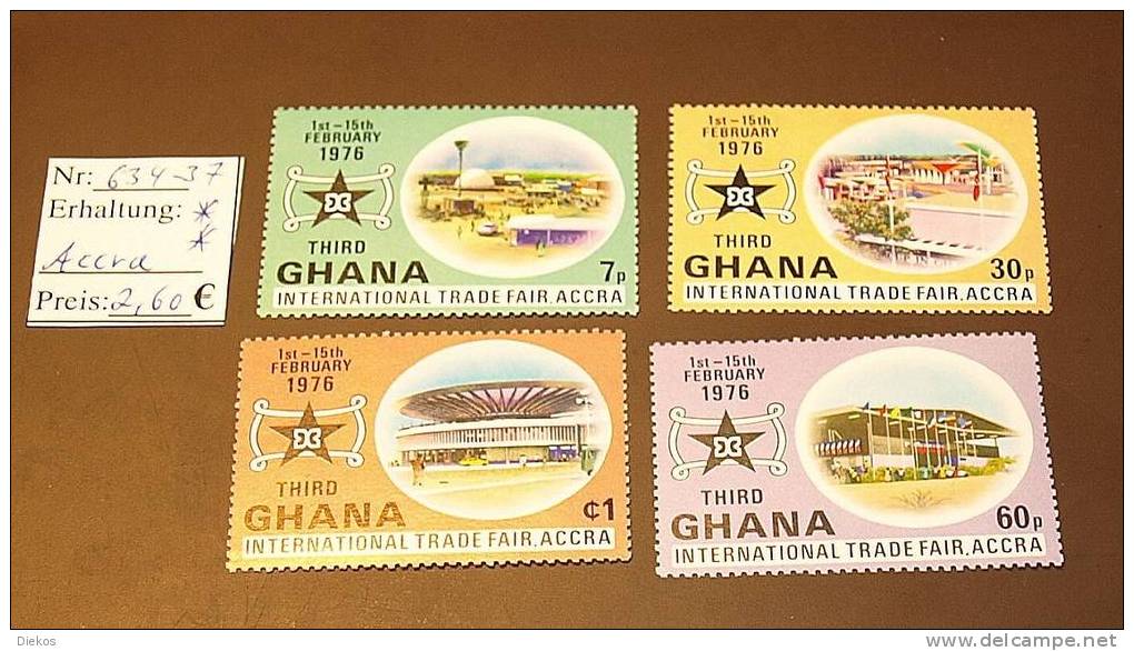 Ghana  Accra Michel: 634 -37 ** Postfrisch MNH   #1526 - Ghana (1957-...)