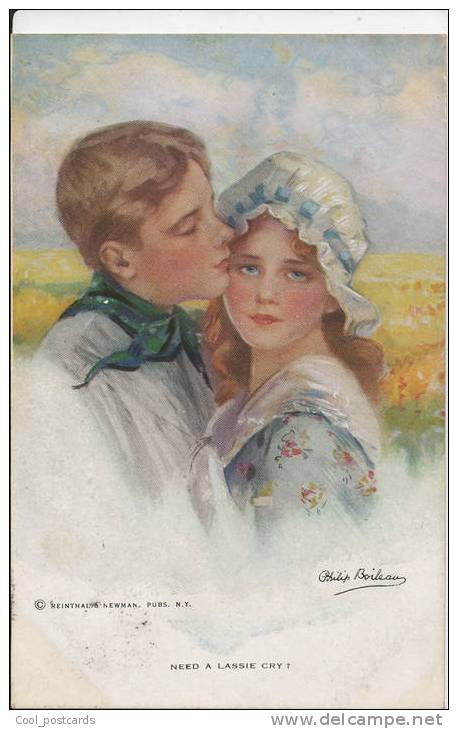 PHILIP BOILEAU, Need A Lassie Cry? VF Cond. PC Mailed 1922 No 831, R&N - Boileau, Philip