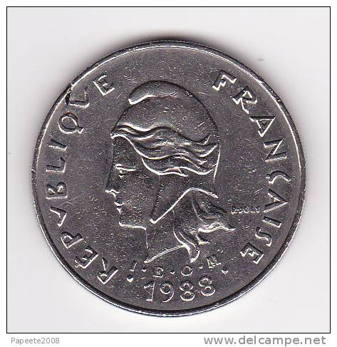 Polynésie Française - 50 FCFP - 1988 - "avec Un Défaut" - Rare - Frans-Polynesië