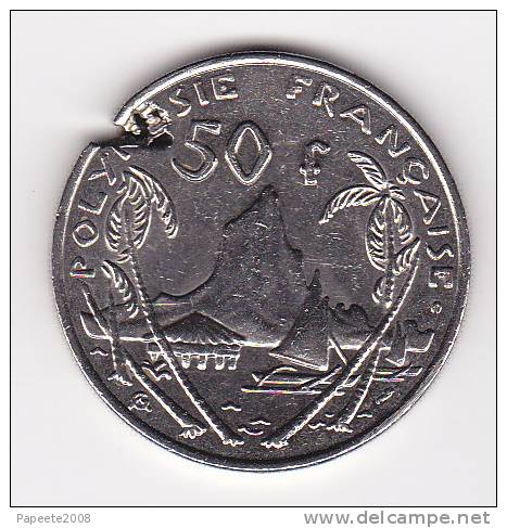 Polynésie Française - 50 FCFP - 2001 - "avec Un Défaut" - Rare - Polinesia Francese