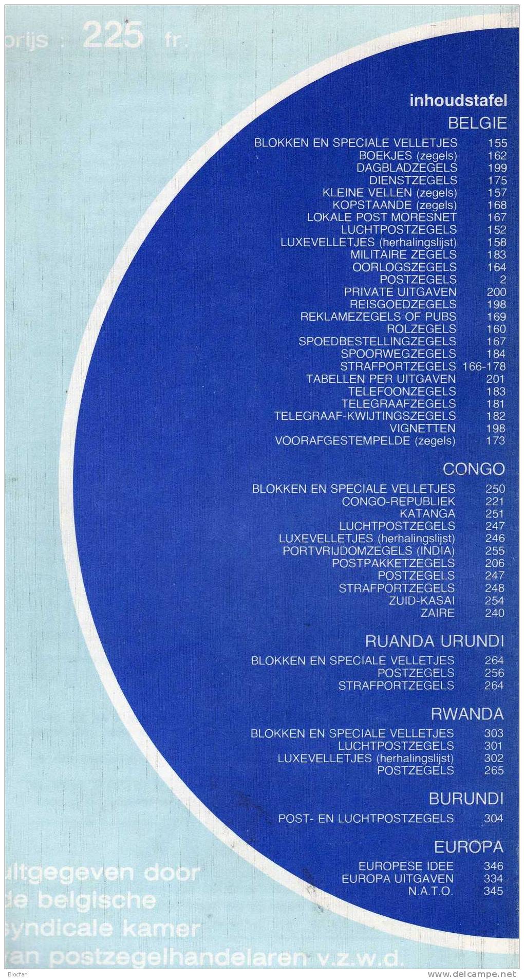 Belgien Und Gebiete Briefmarken Katalog 1980 Antiquarisch 5€ Burundi Congo Urundi Rwanda Stamps Catalogue Of Belgica - Verzamelingen