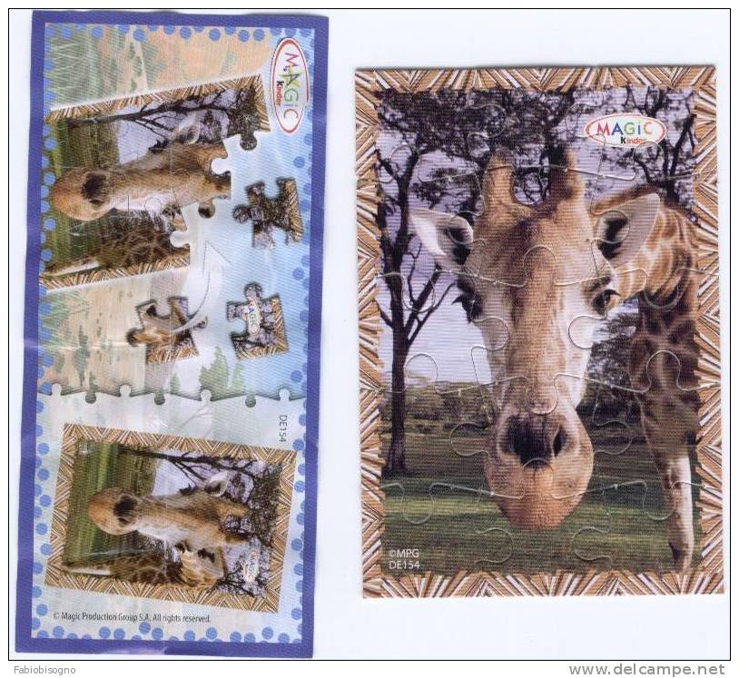 MPG DE 154 - Giraffa  -   Con Cartina - Puzzles