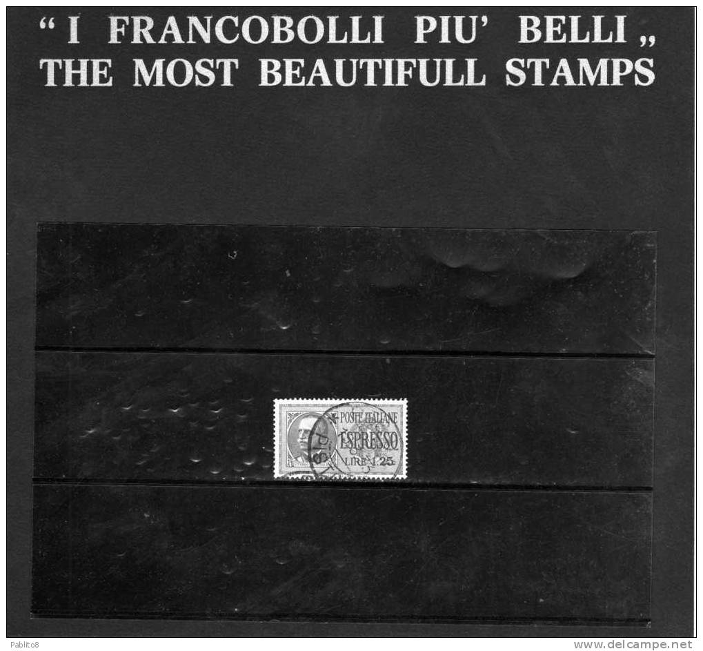 ITALIA REGNO 1932 ESPRESSO L. 1,25 USATO - Eilsendung (Eilpost)