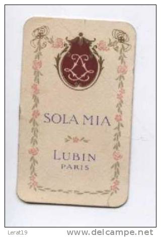 CARTE PARFUMEE....LUBIN....SOLAMIA .... * ‹(•¿•)› - Vintage (until 1960)