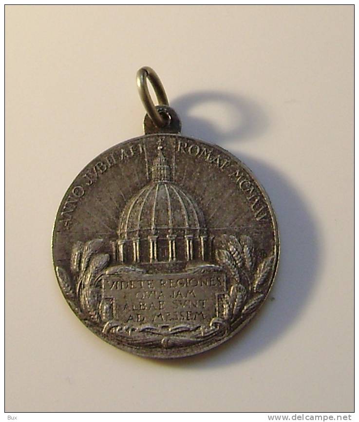 PAPA  PIO IX GIUBILEO 1925 MEDAILLE  MEDAGLIA  MEDALL RELIGIONE CATTOLICA  Italie Italy  CAT PAG4D2 - Religion & Esotérisme