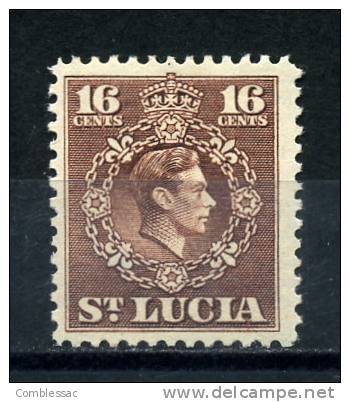 SAINT  LUCIA     1949    16c   Brown - St.Lucia (1979-...)