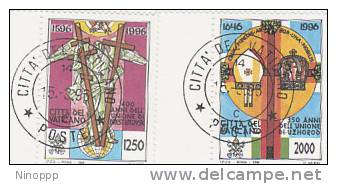 Vatican City-1996 Religious Anniversaries Used Set - Used Stamps