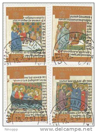 Vatican City-1997 Towards Holy Year 2000 Used Set - Gebraucht