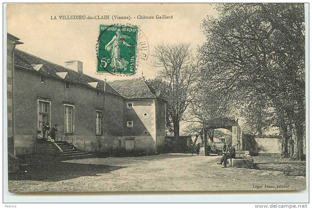 LA VILLEDIEU DU CLAIN     -      Château Gaillard. - La Villedieu Du Clain