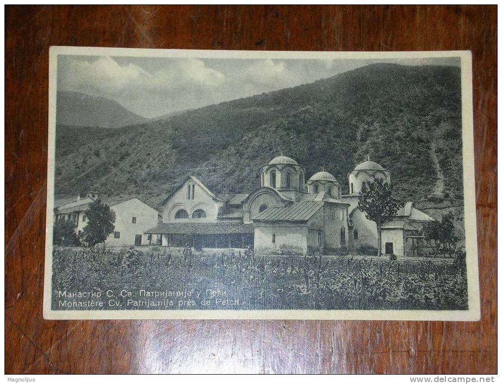Serbia,Kosovo,Pec,Monastery,St.Patrijanija,Orthodox Church,vintage Postcard - Kosovo