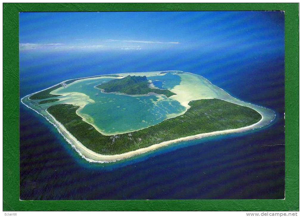 MAUPITI - L ILE VUE D AVION -     ILES -SOUS-LE-VENT     CPM COULEUR - Polynésie Française