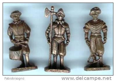 1996 Guardie Svizzere:  N°79 - 78 - 76 - Metal Figurines