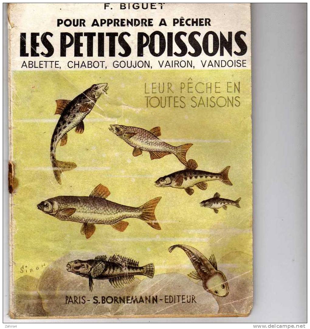 Apprendre Pecher Petits  Poissons - F.Biguet -  Illustration Couverture SIRON - Jacht/vissen