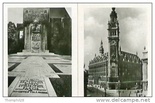 LILLE - LA FLANDRE - Pochette de 10 petites photos des monuments de Lille - TBE, voir les scans