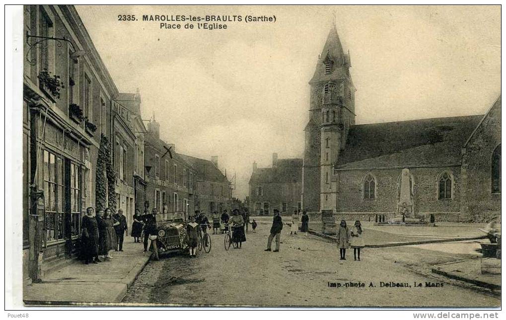 (72) MAROLLES-les-BRAUTS _ Place De L'Eglise. - Marolles-les-Braults