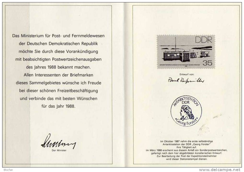 3.Jahressammlung 1987 Mit 31 ETB DDR 3063-3139 Plus 7GS SST 170€ Nummeriert Ersttags-Blätter Book In Year Set Of Germany - 1st Day – FDC (sheets)