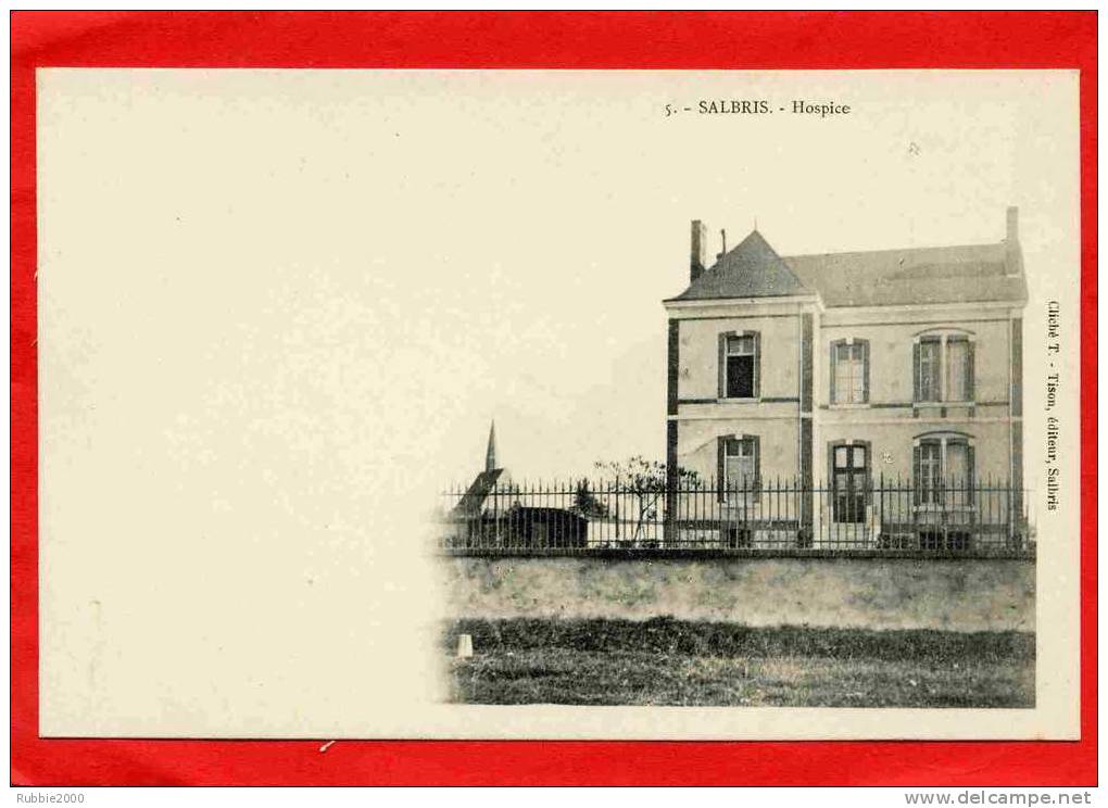 SALBRIS 1900 HOSPICE EGLISE CARTE PRECURSEUR EN TRES BON ETAT - Salbris